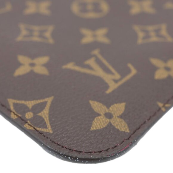 Louis Vuitton  Neverfull Monogram Canvas Pochette Wristlet Brown - Picture 7 of 13